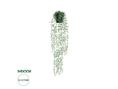 GloboStar® Artificial Garden HANGING LOVER'S TEARS 20882 - Τεχνητό Κρεμαστό Διακοσμητικό Φυτό Lover's Tears Φ15 x Y70cm