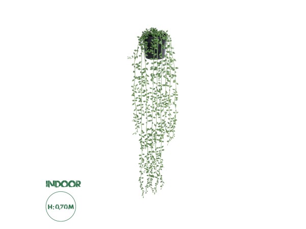 GloboStar® Artificial Garden HANGING LOVER'S TEARS 20882 - Τεχνητό Κρεμαστό Διακοσμητικό Φυτό Lover's Tears Φ15 x Y70cm