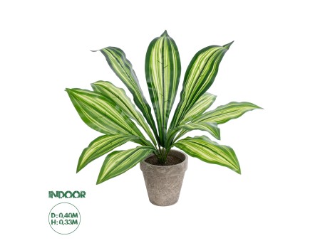 GloboStar® Artificial Garden  DRACAENA POTTED PLANT 20907 Διακοσμητικό Φυτό Δράκενα Φ40 x Υ33cm