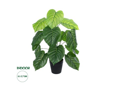 GloboStar® Artificial Garden PHILODENDRON PLANT 20910 Διακοσμητικό Φυτό Φυλλόδεντρο Φ70 x Υ75cm