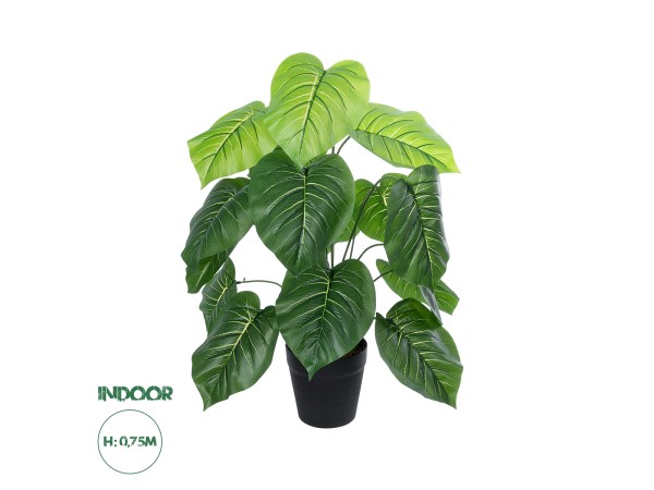 GloboStar® Artificial Garden PHILODENDRON PLANT 20910 Διακοσμητικό Φυτό Φυλλόδεντρο Φ70 x Υ75cm