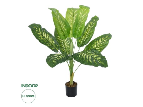 GloboStar® Artificial Garden CALATHEA PLANT 20940 Διακοσμητικό Φυτό Καλαθέα Φ80 x Υ90cm