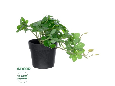 GloboStar® Artificial Garden SCHEFFLERA PLANT 20954 Διακοσμητικό Φυτό Σεφλέρα Φ18 x Υ17cm