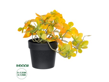 GloboStar® Artificial Garden SCHEFFLERA MIX PLANT 20955 Διακοσμητικό Φυτό Σεφλέρα Φ20 x Υ18cm