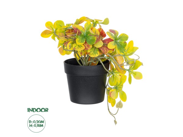 GloboStar® Artificial Garden SCHEFFLERA MIX PLANT 20956 Διακοσμητικό Φυτό Σεφλέρα Φ20 x Υ18cm