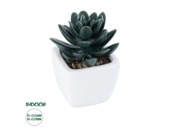 GloboStar® Artificial Garden SUCCULENT SEDEVERIA PLANT 20977 Διακοσμητικό Φυτό Παχύφυτο Σεντεβέρια Φ6 x Υ9cm