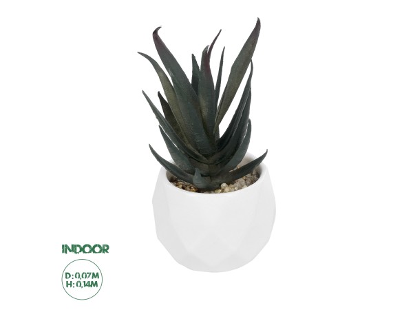 GloboStar® Artificial Garden SUCCULENT ALOE POTTED PLANT 20978 Διακοσμητικό Φυτό Αλόης Φ7 x Υ14cm GloboStar® Artificial Garden SUCCULENT ALOE POTTED PLANT 20978 Διακοσμητικό Φυτό Αλόης Φ7 x Υ14cm