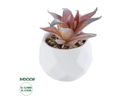 GloboStar® Artificial Garden SUCCULENT ALOE 21006 Διακοσμητικό Φυτό Παχύφυτο Αλόη Υ10cm