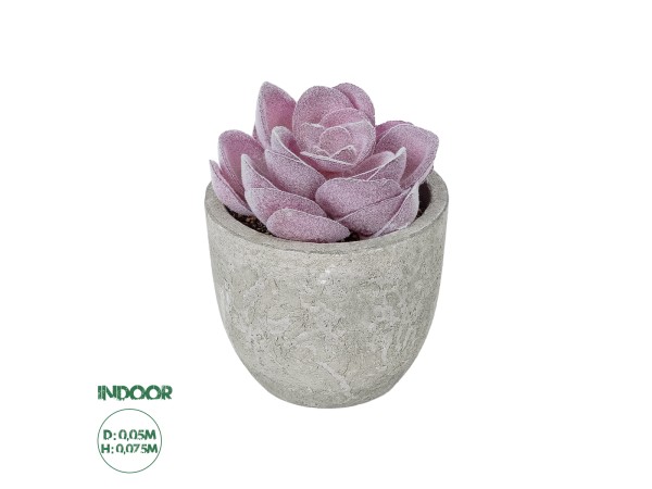 GloboStar® Artificial Garden SUCCULENT SEDEVERIA POTTED PLANT 21028 Διακοσμητικό Φυτό Σεδεβέρια  Φ5x Υ11cm