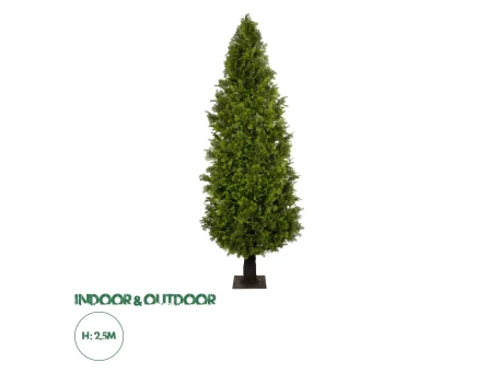 GloboStar® Artificial Garden CYPRESS TREE 21060 Τεχνητό Διακοσμητικό Δέντρο Κυπαρίσσι Μ110 x Π110 x Υ250cm