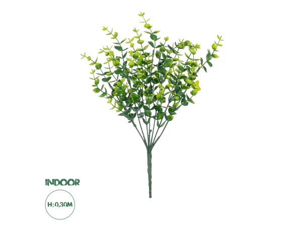 GloboStar® Artificial Garden  EUCALYPTUS BRANCH 21065 Διακοσμητικό Κλαδί Ευκάλυπτος Φ17 x Υ30cm