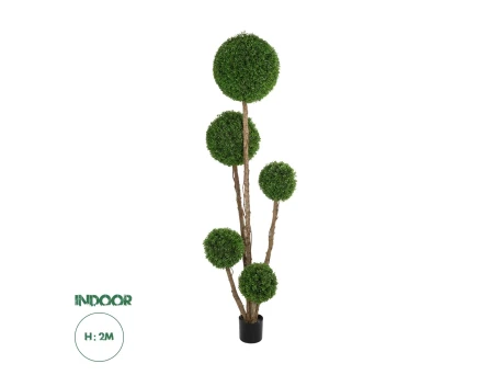 GloboStar® Artificial Garden BUXUS TREE 21111 Τεχνητό Διακοσμητικό Δέντρο Buxus Μ65 x Π60 x Υ200cm