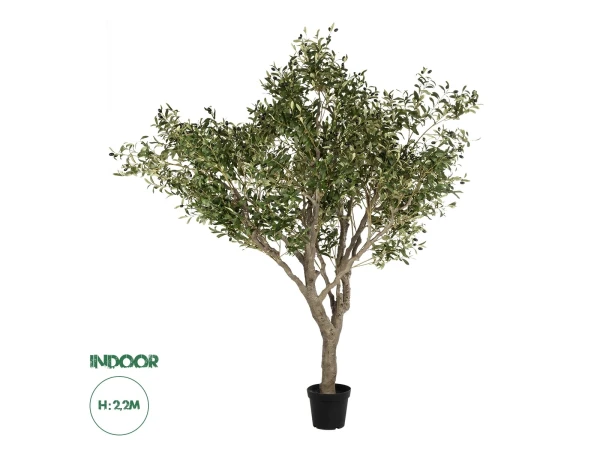 GloboStar® Artificial Garden OLIVE TREE 21112 Τεχνητό Διακοσμητικό Δέντρο Ελιά Υ220cm