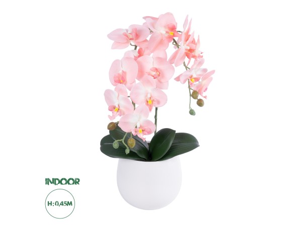 GloboStar® Artificial Garden SALMON ORCHID 21118 Διακοσμητικό Φυτό Ροζ-Πορτοκαλί Ορχιδέα Υ45cm GloboStar® Artificial Garden SALMON ORCHID 21118 Διακοσμητικό Φυτό Ροζ-Πορτοκαλί Ορχιδέα Υ45cm