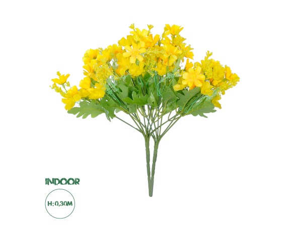 GloboStar® Artificial Garden CHRYSANTHEMUM BRANCH 21134 Τεχνητό Διακοσμητικό Κλαδί Χρυσάνθεμου Y30cm Σετ 2 τεμαχίων