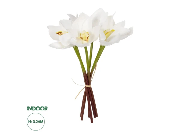 GloboStar® Artificial Garden WHITE ORCHID BOUQUET 21151 Τεχνητό Διακοσμητικό Μπουκέτο Λευκής Ορχιδέας Y26cm GloboStar® Artificial Garden WHITE ORCHID BOUQUET 21151 Τεχνητό Διακοσμητικό Μπουκέτο Λευκής Ορχιδέας Y26cm