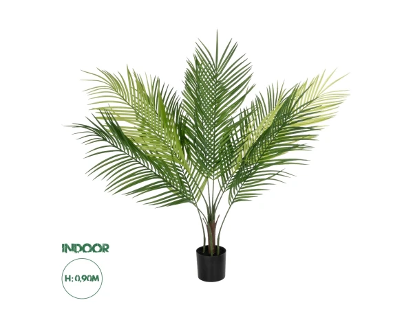 GloboStar® Artificial Garden PALM TREE 21153 Τεχνητό Διακοσμητικό Δέντρο Φοίνικας Μ100 x Π50 x Υ90cm