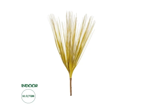 GloboStar® Artificial Garden YELLOW GRASS BOUQUET 21159 Τεχνητό Διακοσμητικό Μπουκέτο Grass Κίτρινο Y70cm