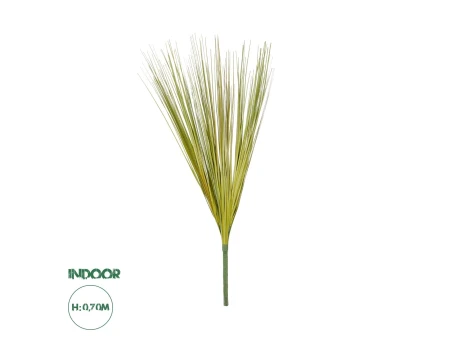 GloboStar® Artificial Garden GREEN GRASS BOUQUET 21161 Τεχνητό Διακοσμητικό Μπουκέτο Grass Πράσινο Y70cm