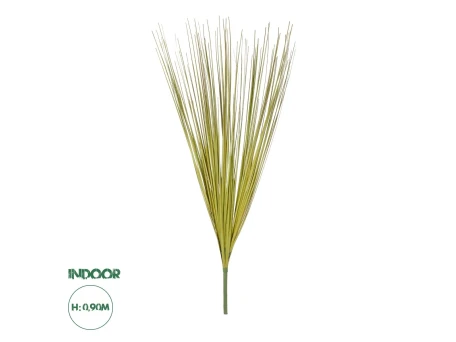GloboStar® Artificial Garden GREEN GRASS BOUQUET 21164 Τεχνητό Διακοσμητικό Μπουκέτο Grass Πράσινο Y90cm