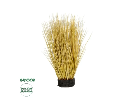 GloboStar® Artificial Garden GRASS BUSH 21169 Τεχνητό Διακοσμητικό Φυτό Θάμνος Γρασίδι Μ30 x Π20 x Υ65cm