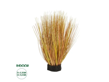GloboStar® Artificial Garden GRASS BUSH 21171 Τεχνητό Διακοσμητικό Φυτό Θάμνος Γρασίδι Μ30 x Π20 x Υ65cm