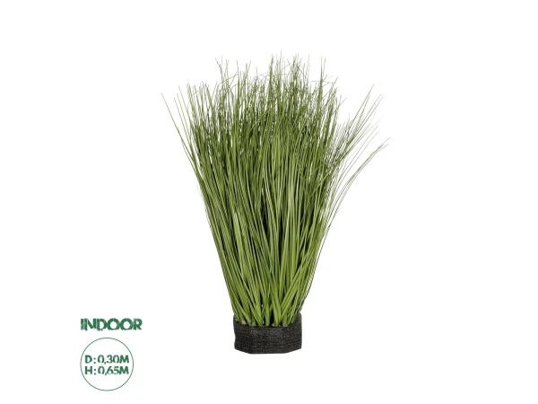 GloboStar® Artificial Garden GRASS BUSH 21172 Τεχνητό Διακοσμητικό Φυτό Θάμνος Γρασίδι Μ30 x Π20 x Υ65cm