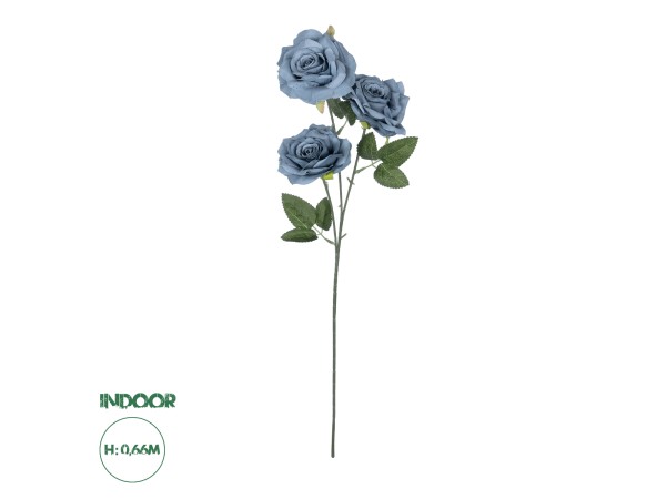 GloboStar® Artificial Garden GREY BLUE CLIMBING ROSE BRANCH 21188 Τεχνητό Διακοσμητικό Κλαδί Τριαντάφυλλο Γκρί Μπλέ Y66cm GloboStar® Artificial Garden GREY BLUE CLIMBING ROSE BRANCH 21188 Τεχνητό Διακοσμητικό Κλαδί Τριαντάφυλλο Γκρί Μπλέ Y66cm