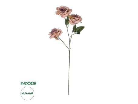 GloboStar® Artificial Garden OLD PINK CLIMBING ROSE BRANCH 21190 Τεχνητό Διακοσμητικό Κλαδί Τριαντάφυλλο Ξεθωριασμένο Ροζ Y66cm