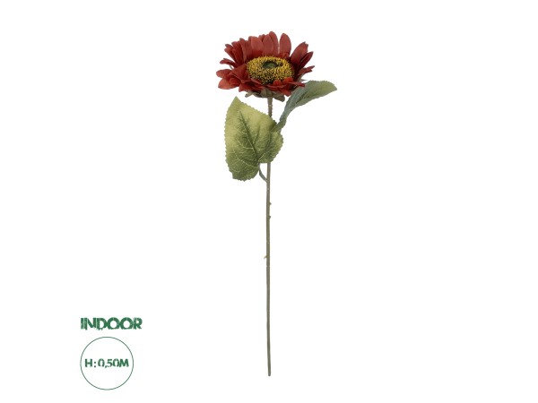 GloboStar® Artificial Garden RED SUNFLOWER BRANCH 21214 Τεχνητό Διακοσμητικό Κλαδί Ηλιοτρόπιο Κόκκινο Y50cm GloboStar® Artificial Garden RED SUNFLOWER BRANCH 21214 Τεχνητό Διακοσμητικό Κλαδί Ηλιοτρόπιο Κόκκινο Y50cm