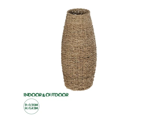 GloboStar® Artificial Garden FRANCISCO 21240 Διακοσμητικό Πλεκτό Καλάθι - Κασπώ Γλάστρα - Flower Pot Μπεζ Μ20 x Π20 x Υ41cm GloboStar® Artificial Garden FRANCISCO 21240 Διακοσμητικό Πλεκτό Καλάθι - Κασπώ Γλάστρα - Flower Pot Μπεζ Μ20 x Π20 x Υ41cm