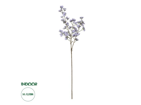 GloboStar® Artificial Garden TAKASAGO CHERRY BLOSSOM 21294 Τεχνητό Διακοσμητικό Κλαδί Λιλά Κερασιάς Μ25 x Π10 x Υ81cm