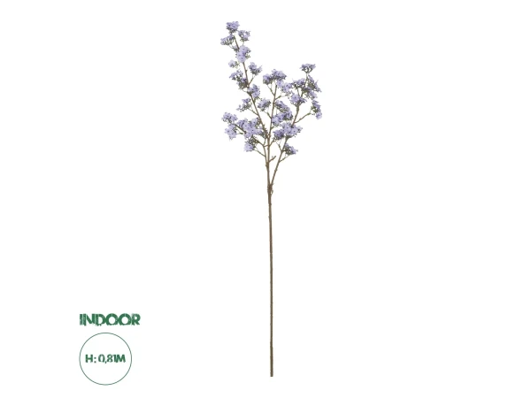GloboStar® Artificial Garden TAKASAGO CHERRY BLOSSOM 21294 Τεχνητό Διακοσμητικό Κλαδί Λιλά Κερασιάς Μ25 x Π10 x Υ81cm