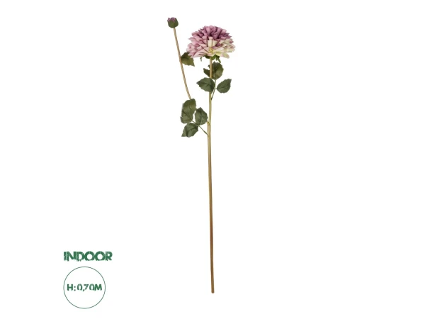 GloboStar® Artificial Garden PURPLE CHRYSANTHEMUM BRANCH 21322 Τεχνητό Διακοσμητικό Μωβ Κλαδί Χρυσάνθεμο Y70cm