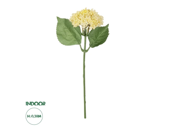 GloboStar® Artificial Garden WHITE SEDUM BRANCH 21339 Τεχνητό Διακοσμητικό Κλαδί Λευκό Σέδο Y38cm