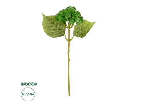 GloboStar® Artificial Garden OLIVE GREEN SEDUM BRANCH 21340 Τεχνητό Διακοσμητικό Κλαδί Πράσινο Σέδο Y38cm