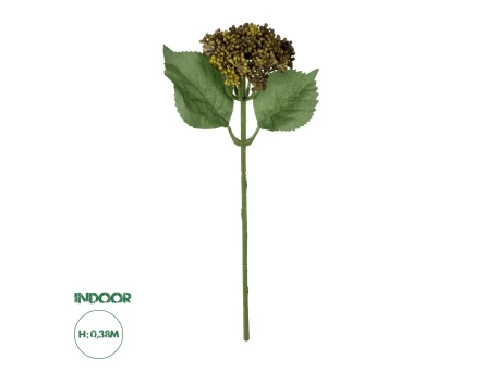 GloboStar® Artificial Garden BROWN SEDUM BRANCH 21341 Τεχνητό Διακοσμητικό Κλαδί Καφε Σέδο Y38cm