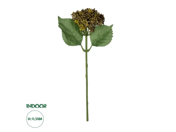 GloboStar® Artificial Garden BROWN SEDUM BRANCH 21341 Τεχνητό Διακοσμητικό Κλαδί Καφε Σέδο Y38cm