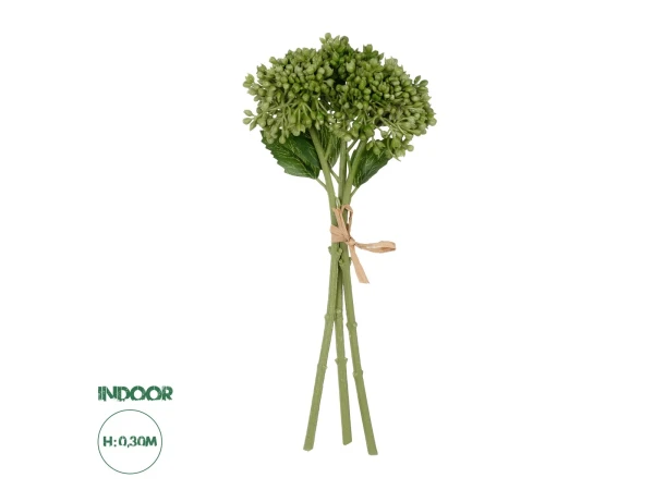 GloboStar® Artificial Garden GREEN HYACINTH BOUQUET 21354 Τεχνητό Διακοσμητικό Μπουκέτο Πράσινος Υάκυνθος Y30cm