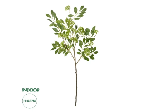 GloboStar® Artificial Garden GREEN EIGHT TREASURE FRUIT BRANCH 21373 Τεχνητό Διακοσμητικό Κλαδί Eight Tresure Πράσινο Y87cm