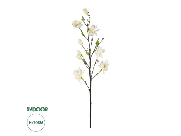 GloboStar® Artificial Garden WHITE YELLOW MAGNOLIA BRANCH 21419 Τεχνητό Διακοσμητικό Κλαδί Λευκή Κίτρινη Μανόλια Y108cm GloboStar® Artificial Garden WHITE YELLOW MAGNOLIA BRANCH 21419 Τεχνητό Διακοσμητικό Κλαδί Λευκή Κίτρινη Μανόλια Y108cm