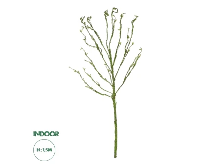 GloboStar® Artificial Garden BIG SPROUT BLOSSOM BRANCH 21461 Τεχνητό Διακοσμητικό Κλαδί Πράσινο Λάχανο Y150cm