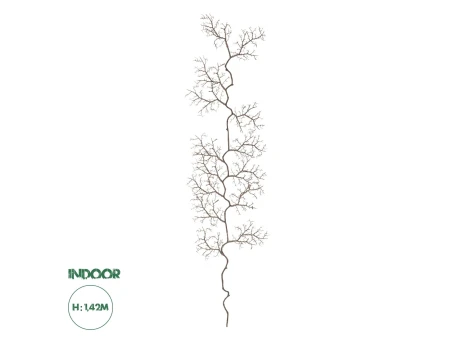 GloboStar® Artificial Garden SMALL CORAL 21463 Τεχνητό Διακοσμητικό Κλαδί Καφέ Μ40 x Π7 x Υ142cm