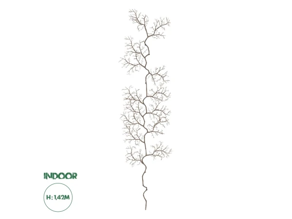 GloboStar® Artificial Garden SMALL CORAL 21463 Τεχνητό Διακοσμητικό Κλαδί Καφέ Μ40 x Π7 x Υ142cm