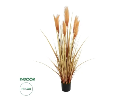 GloboStar® Artificial Garden PAMPAS GRASS 21475 Τεχνητό Διακοσμητικό Φυτό Παμπας Υ120cm