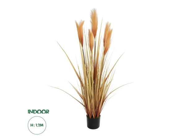 GloboStar® Artificial Garden PAMPAS GRASS 21475 Τεχνητό Διακοσμητικό Φυτό Παμπας Υ120cm