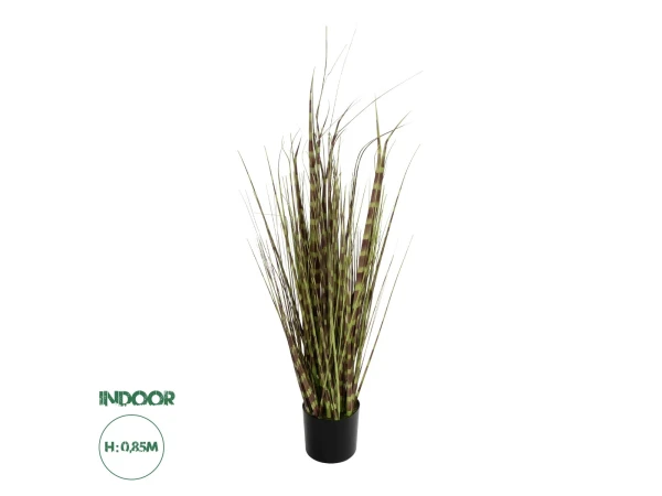 GloboStar® Artificial Garden ZEBRA GRASS 21482 Τεχνητό Διακοσμητικό Φυτό Ζέμπρα  Υ85cm
