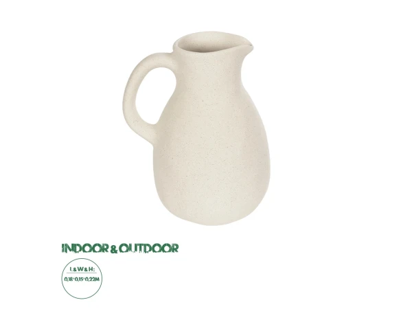 GloboStar® Artificial Garden ARMENOVILLE 21506 Διακοσμητικό Κεραμικό Βάζo Μπέζ Μ18 x Π15 x Υ22 cm GloboStar® Artificial Garden ARMENOVILLE 21506 Διακοσμητικό Κεραμικό Βάζo Μπέζ Μ18 x Π15 x Υ22 cm