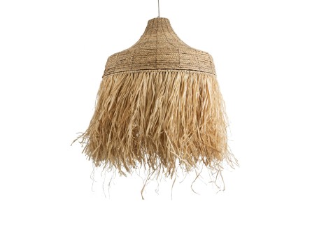 GLOBOSTAR® PORTOFERRAIO 02186 Boho Κρεμαστό Φωτιστικό Οροφής με Ντουί 1 x E27 AC 220-240V IP20 - Μπεζ - Μ80 x Π80 x Υ120cm