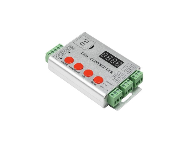 GloboStar® 73444 LED Digital RGB Controller DMX512 & Κάρτα SD για LED Digital RGB Προϊόντα 5v - 12v - 24v  HC03 2048 IC Μ12xΠ7xΥ2.5